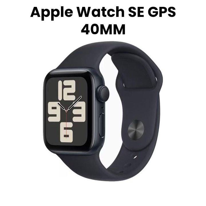 Apple Watch SE GPS (2023) 40MM Midnight Aluminium Case with Midnight Sport Band | MR9X3QA/A