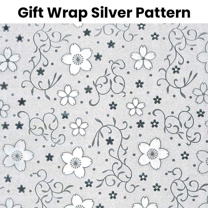 Gift Wrap Jumbosouq - Silver Pattern